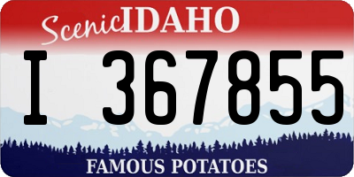 ID license plate I367855