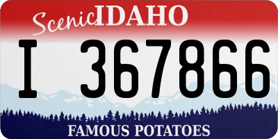 ID license plate I367866