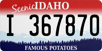 ID license plate I367870