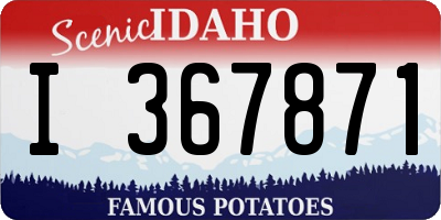 ID license plate I367871