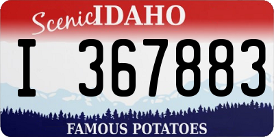 ID license plate I367883