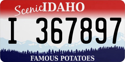 ID license plate I367897