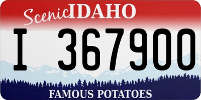 ID license plate I367900