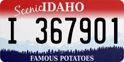 ID license plate I367901