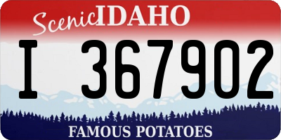 ID license plate I367902
