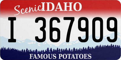 ID license plate I367909