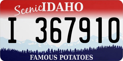 ID license plate I367910