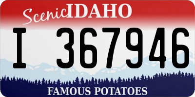 ID license plate I367946