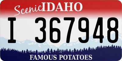ID license plate I367948