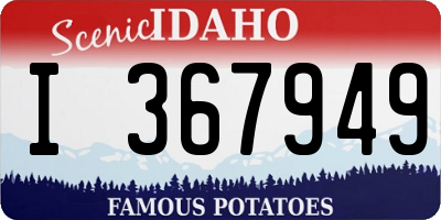 ID license plate I367949