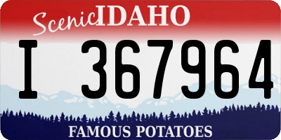 ID license plate I367964