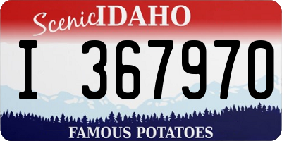 ID license plate I367970