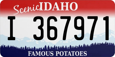 ID license plate I367971