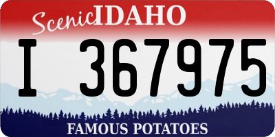 ID license plate I367975