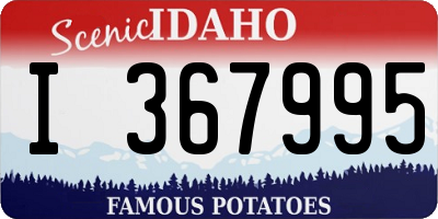 ID license plate I367995