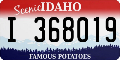 ID license plate I368019