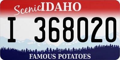 ID license plate I368020