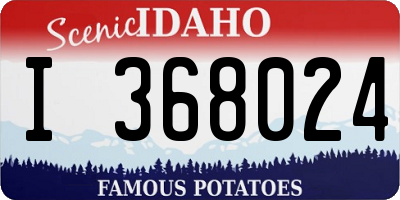 ID license plate I368024