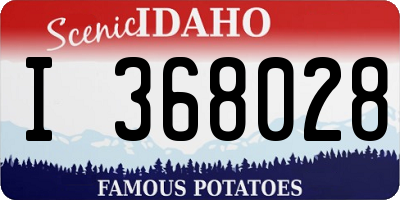 ID license plate I368028