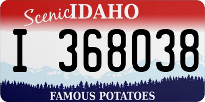ID license plate I368038