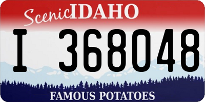 ID license plate I368048