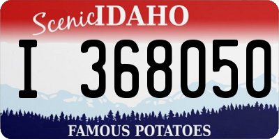 ID license plate I368050