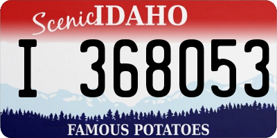 ID license plate I368053