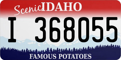 ID license plate I368055