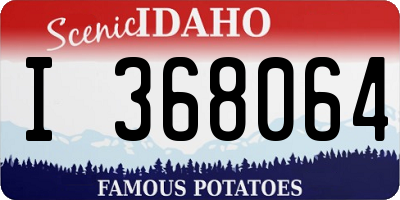ID license plate I368064