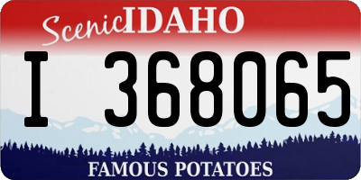ID license plate I368065