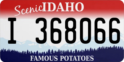 ID license plate I368066