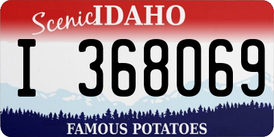 ID license plate I368069