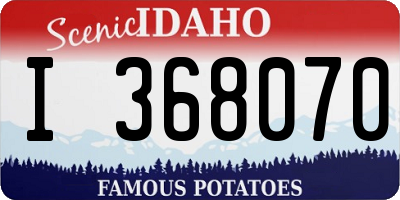 ID license plate I368070