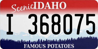ID license plate I368075