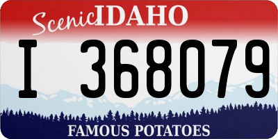 ID license plate I368079