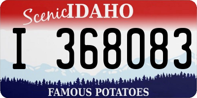 ID license plate I368083