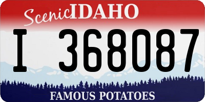 ID license plate I368087