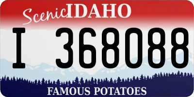 ID license plate I368088