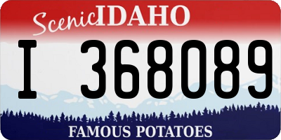 ID license plate I368089