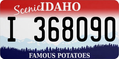 ID license plate I368090