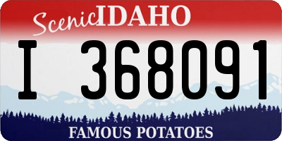 ID license plate I368091