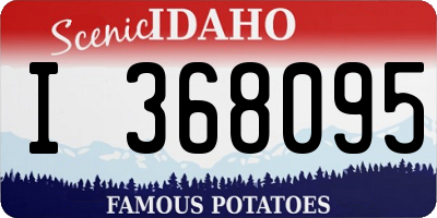 ID license plate I368095