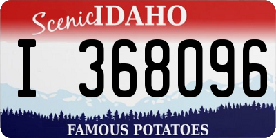 ID license plate I368096