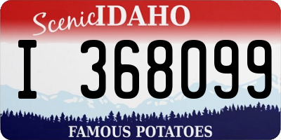 ID license plate I368099
