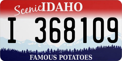 ID license plate I368109