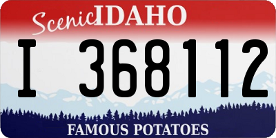 ID license plate I368112
