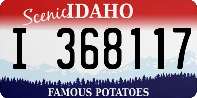 ID license plate I368117