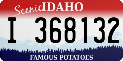 ID license plate I368132