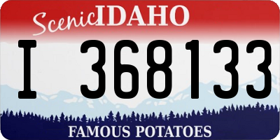 ID license plate I368133