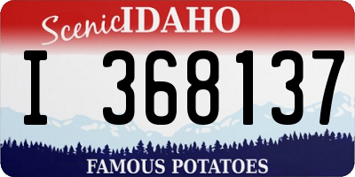 ID license plate I368137